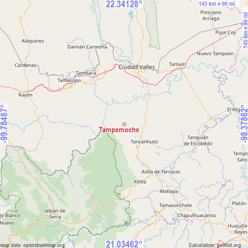 Tampemoche on map