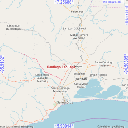 Santiago Laollaga on map