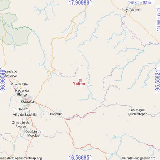 Yalina on map