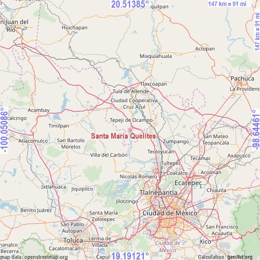 Santa María Quelites on map