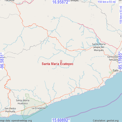 Santa María Ecatepec on map