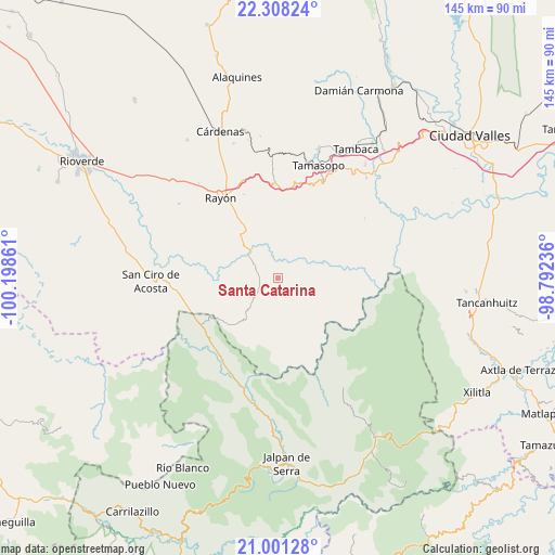 Santa Catarina on map