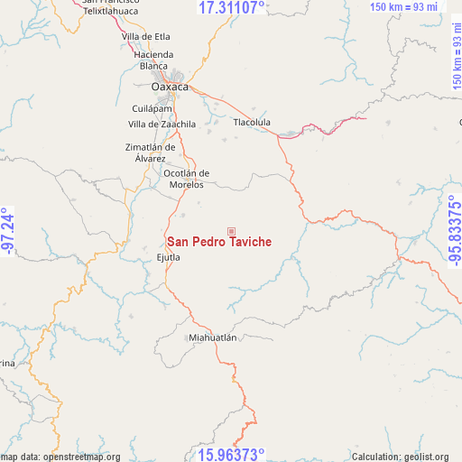 San Pedro Taviche on map