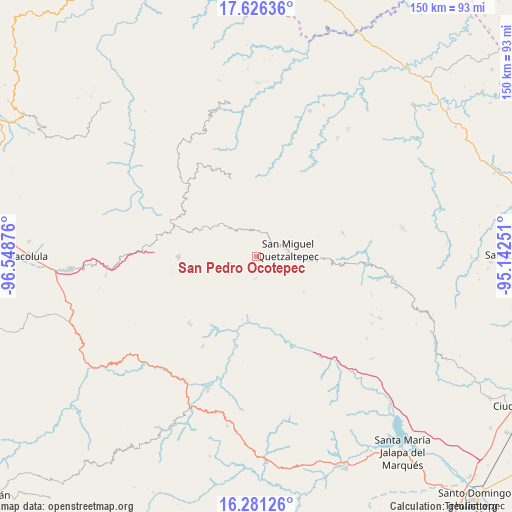 San Pedro Ocotepec on map