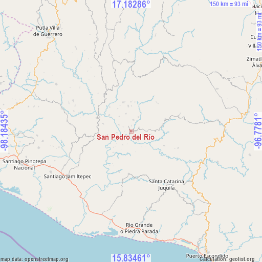 San Pedro del Río on map