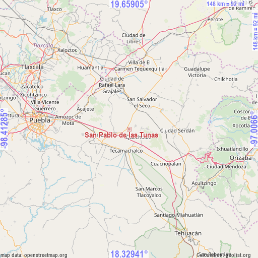 San Pablo de las Tunas on map