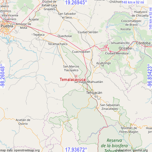 Temalacayuca on map