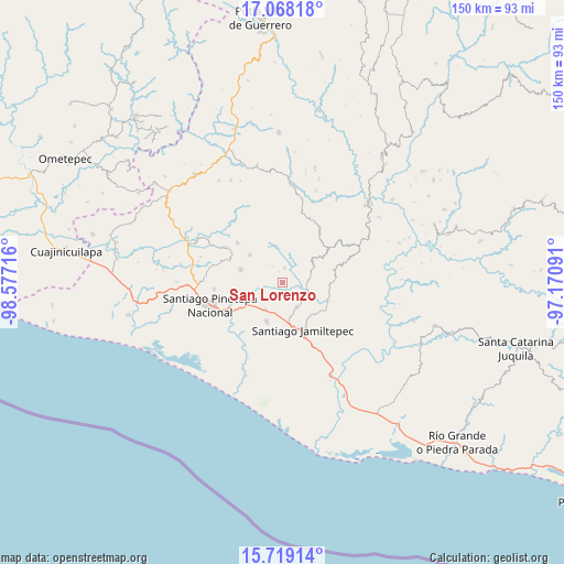 San Lorenzo on map