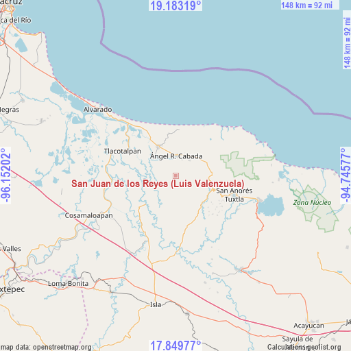 San Juan de los Reyes (Luis Valenzuela) on map