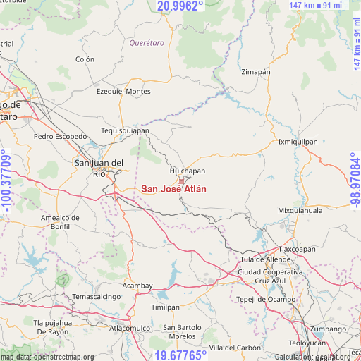San José Atlán on map