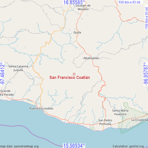 San Francisco Coatlán on map