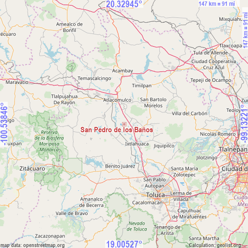 San Pedro de los Baños on map