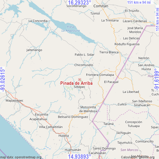 Pinada de Arriba on map