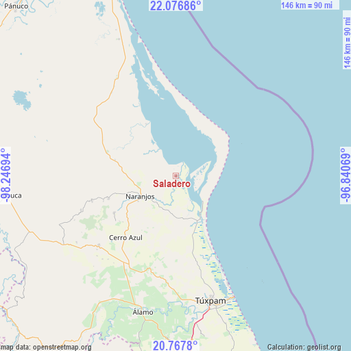 Saladero on map