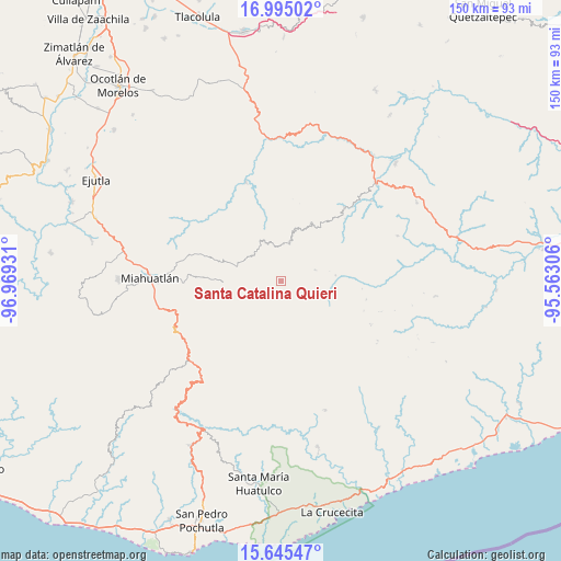 Santa Catalina Quieri on map