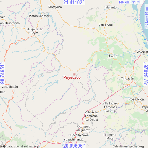Puyecaco on map