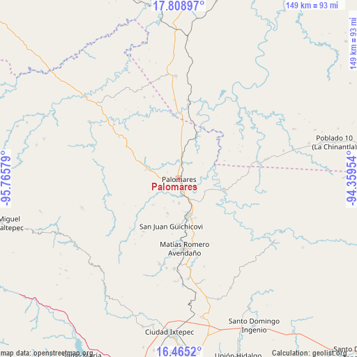 Palomares on map