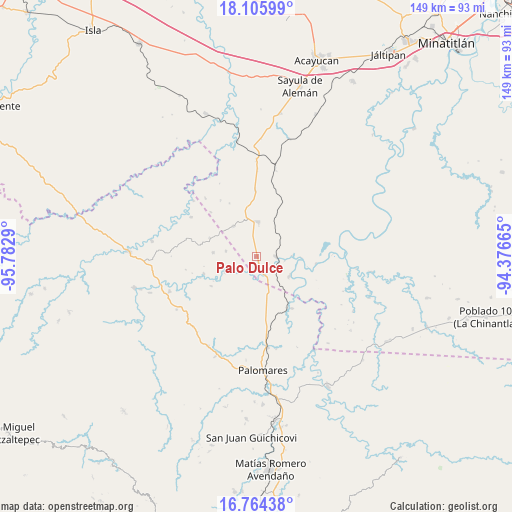 Palo Dulce on map