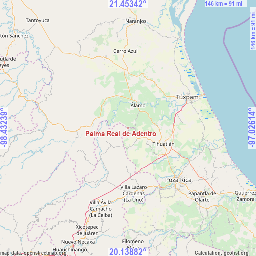 Palma Real de Adentro on map