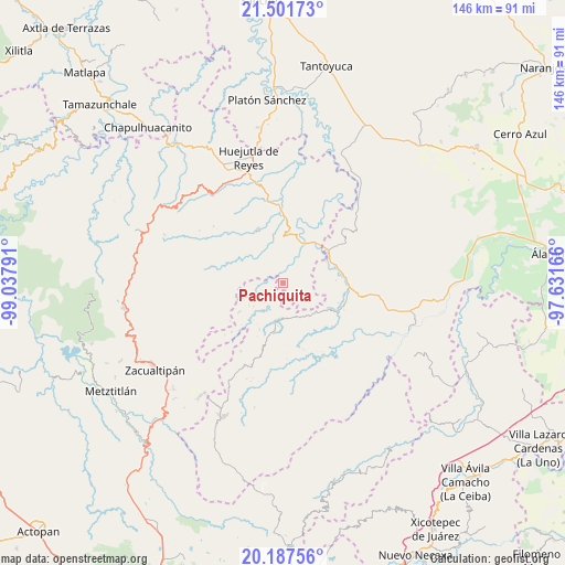Pachiquita on map