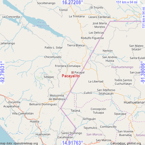 Pacayalito on map