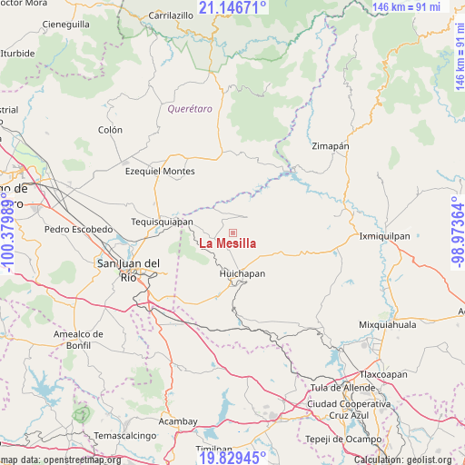 La Mesilla on map