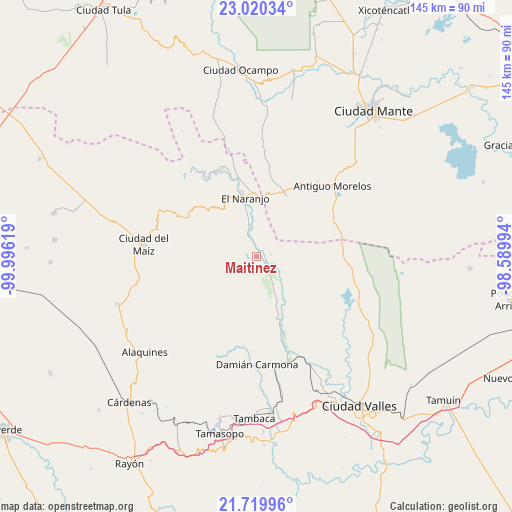 Maitinez on map