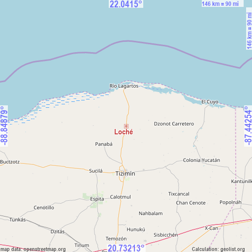 Loché on map