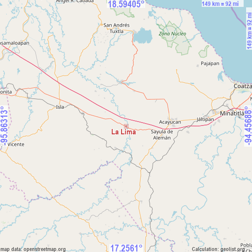 La Lima on map