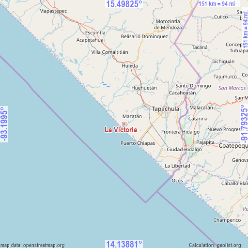 La Victoria on map