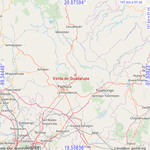 Venta de Guadalupe on map