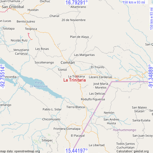 La Trinitaria on map