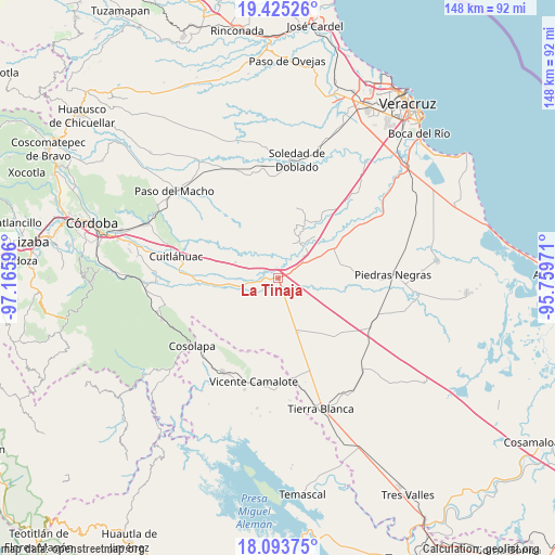 La Tinaja on map