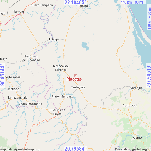 Placetas on map