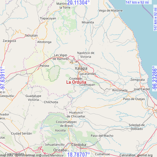 La Orduña on map