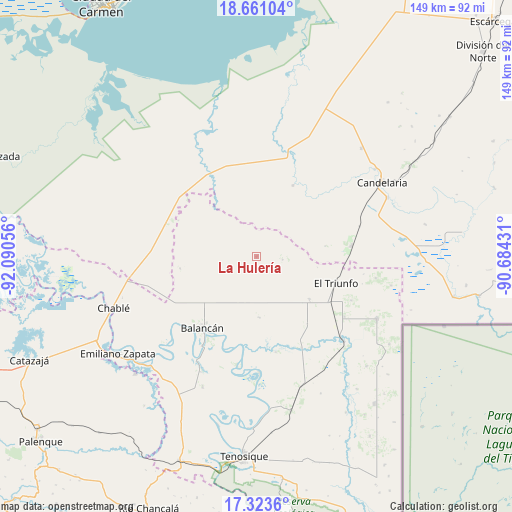 La Hulería on map