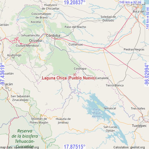 Laguna Chica (Pueblo Nuevo) on map