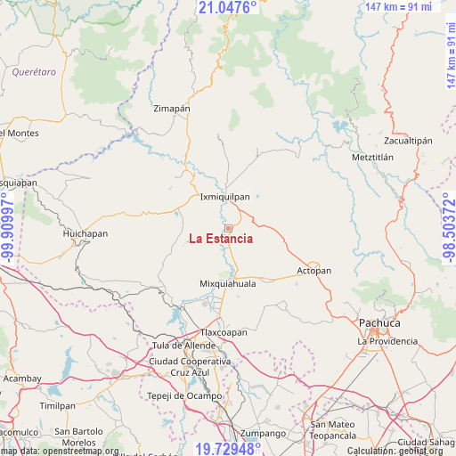 La Estancia on map