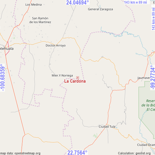 La Cardona on map