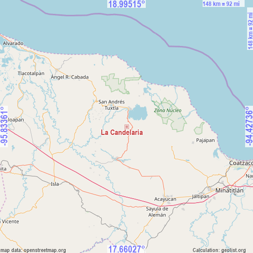 La Candelaria on map