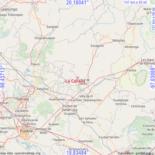 La Cañada on map