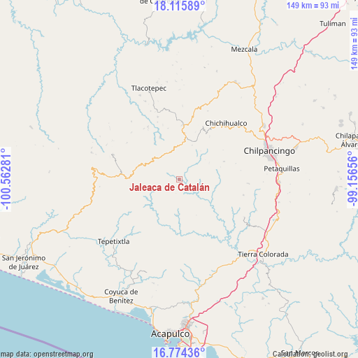 Jaleaca de Catalán on map