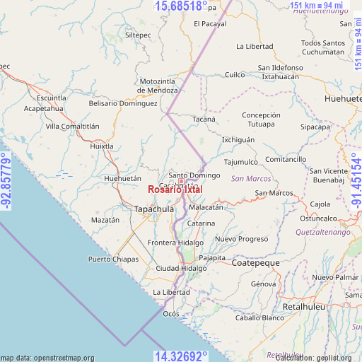 Rosario Ixtal on map