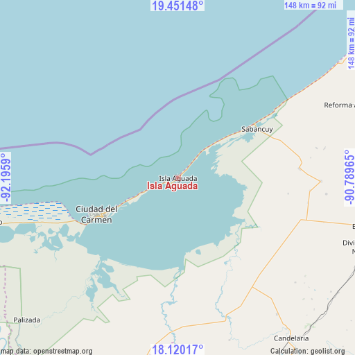 Isla Aguada on map