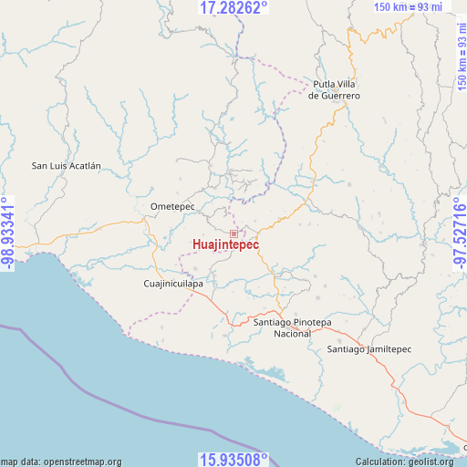 Huajintepec on map