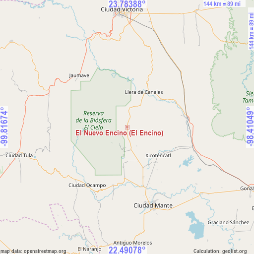 El Nuevo Encino (El Encino) on map