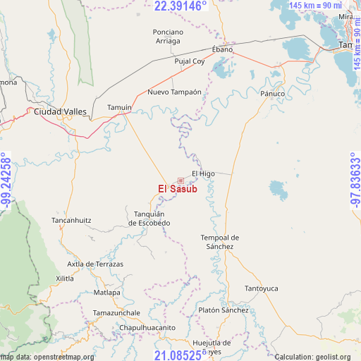 El Sasub on map