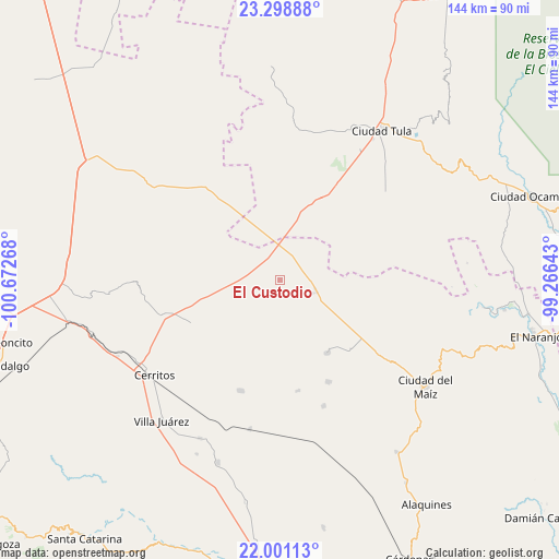 El Custodio on map