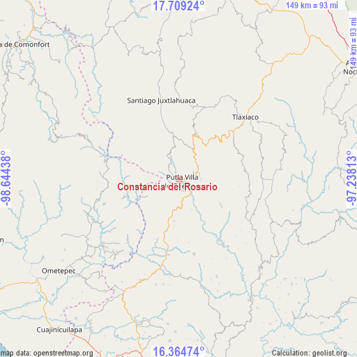 Constancia del Rosario on map