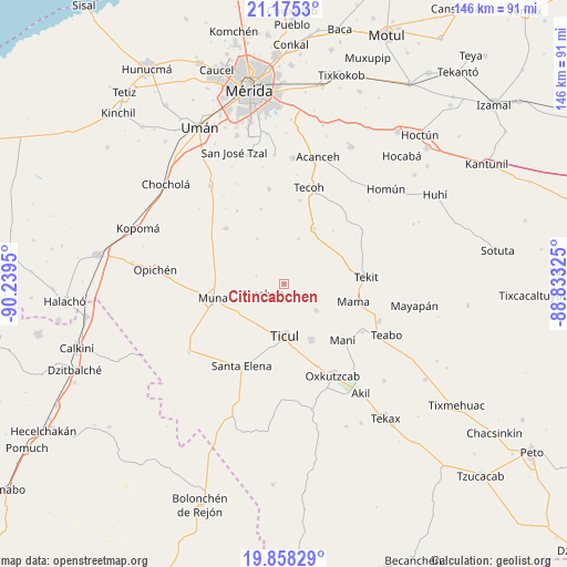 Citincabchen on map